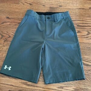 Dark Grey Performance Feel Shorts for Boys. great for Golf or Casual with polo